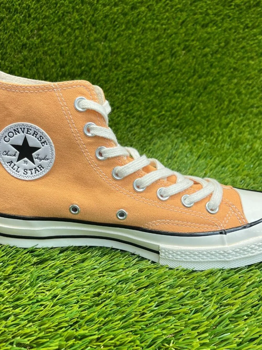 Converse Chuck 70 Vintage High Womens Size 9 Orange Casual Shoes Sneakers - Picture 4 of 10